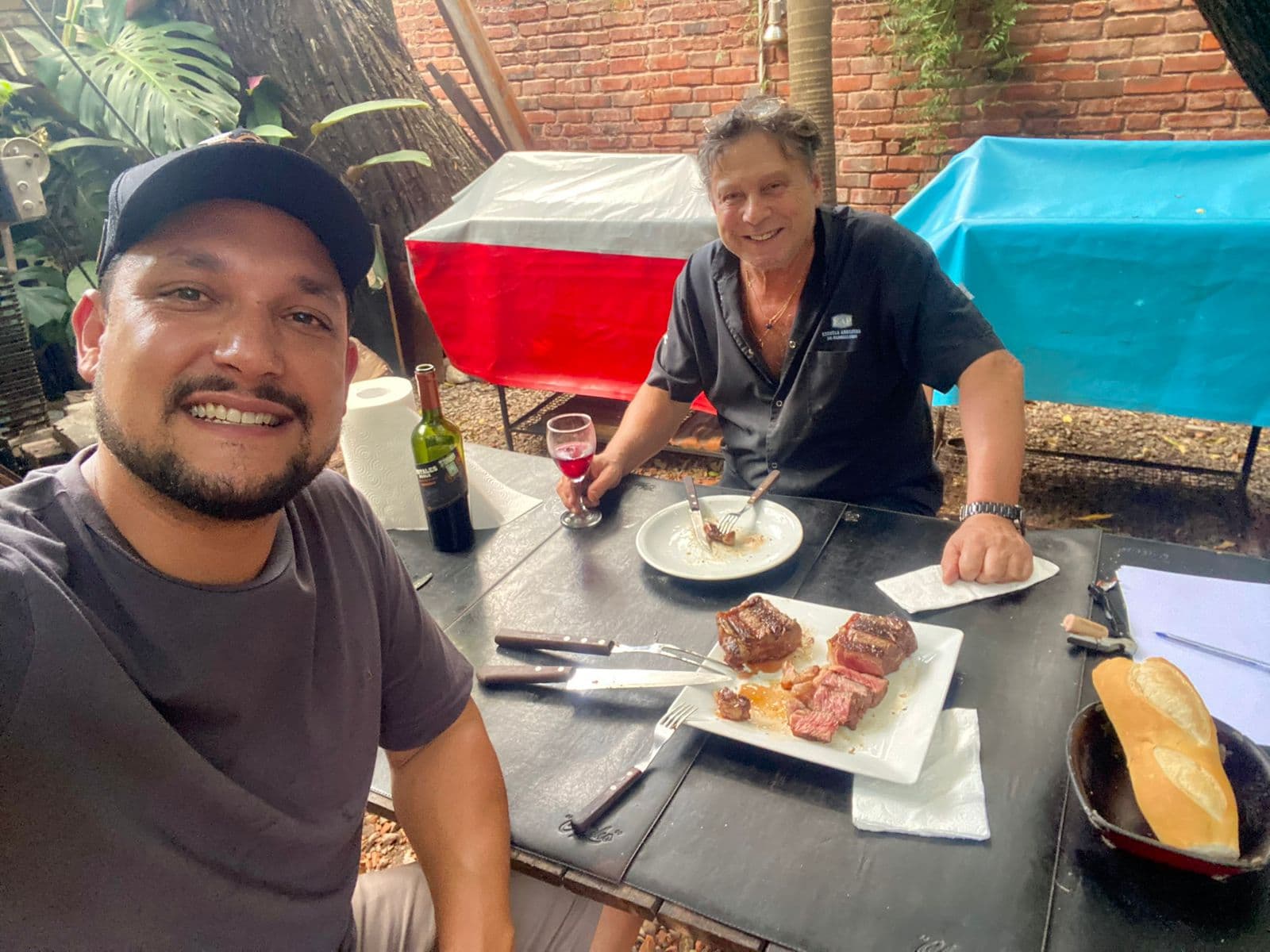 Chef Bruno Parreira em formação de Parrilla