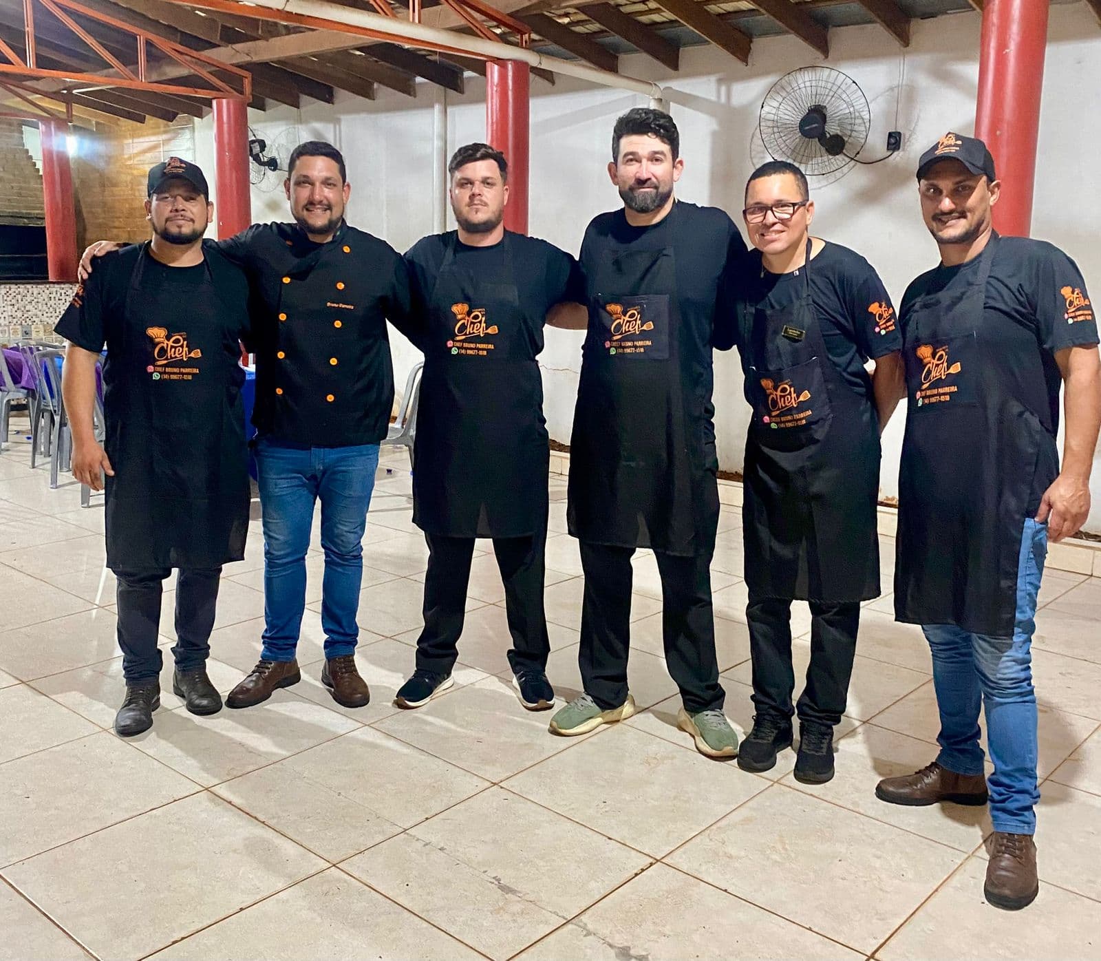 Profissionais da equipe Sabores do Chef