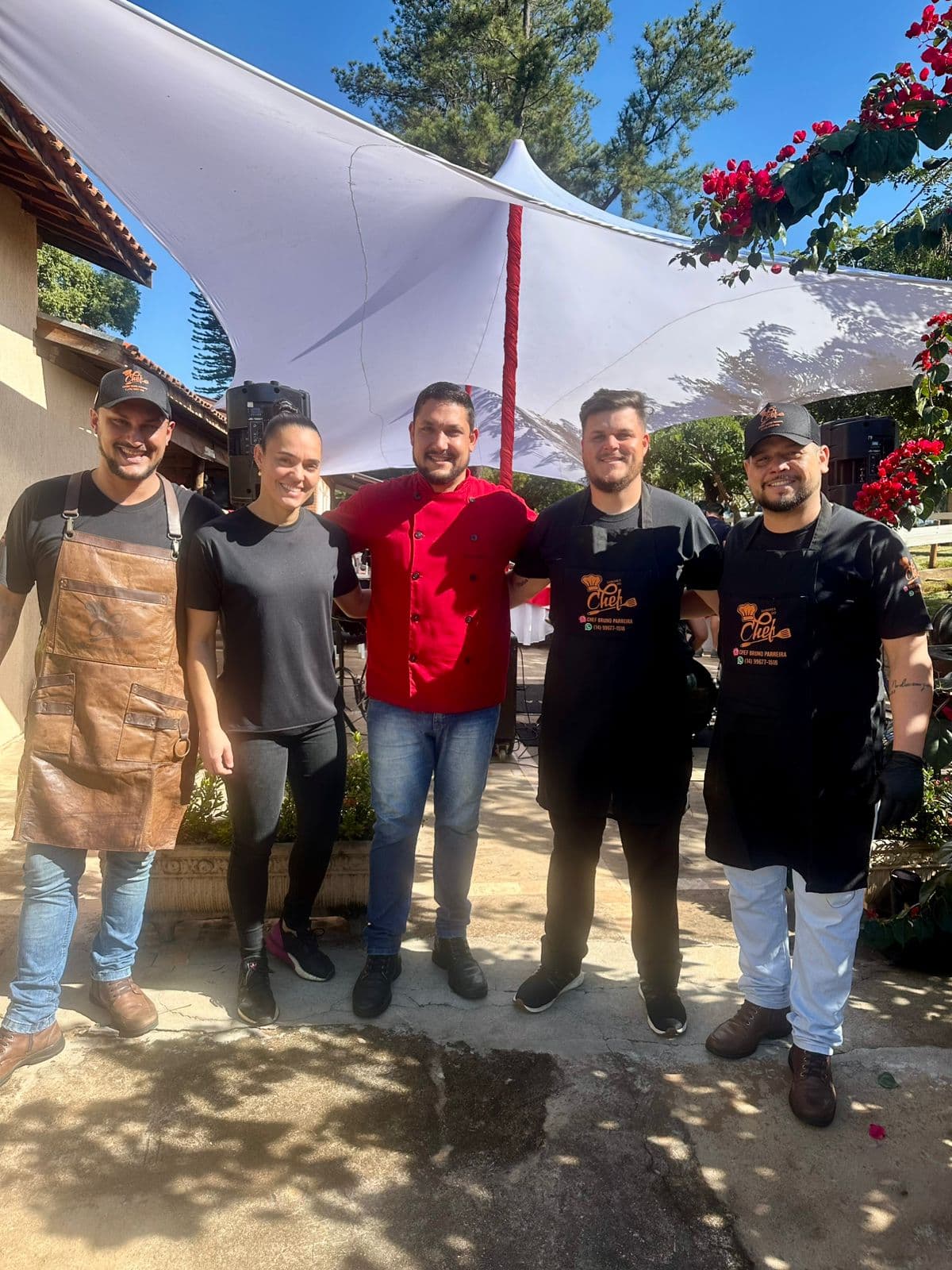 Equipe em operação gastronômica